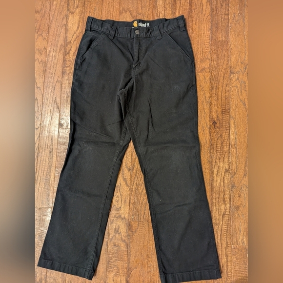 Carhartt Pants, Rugged Flex Mens Black Relaxed Fit Pants 33/30 - Picture 6 of 7
